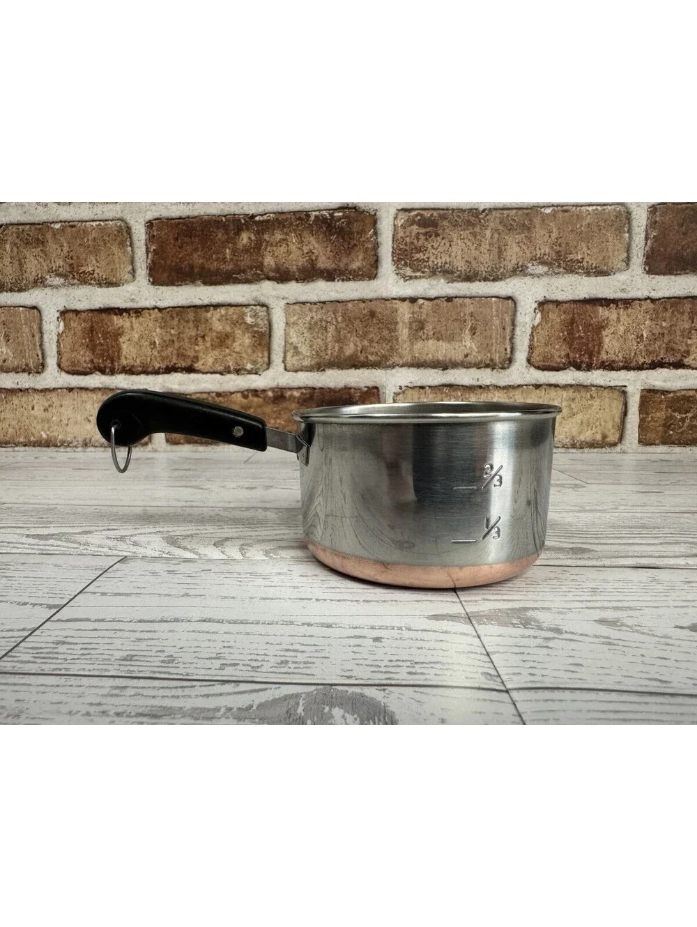 Vintage Revere Ware 1 Cup Melting Pan Measuring Cup Copper Bottom USA